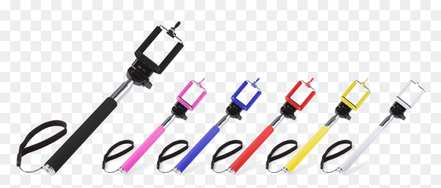Coloured Selfie Stick - Goodies Perche Selfie, HD Png Download - selfie stick png