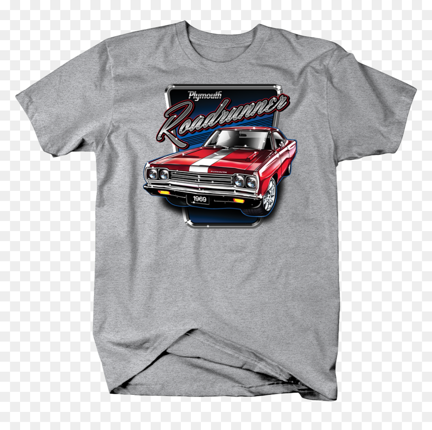 Red 1969 Plymouth Roadrunner White Stripe American - Puppy, HD Png Download - white stripe png