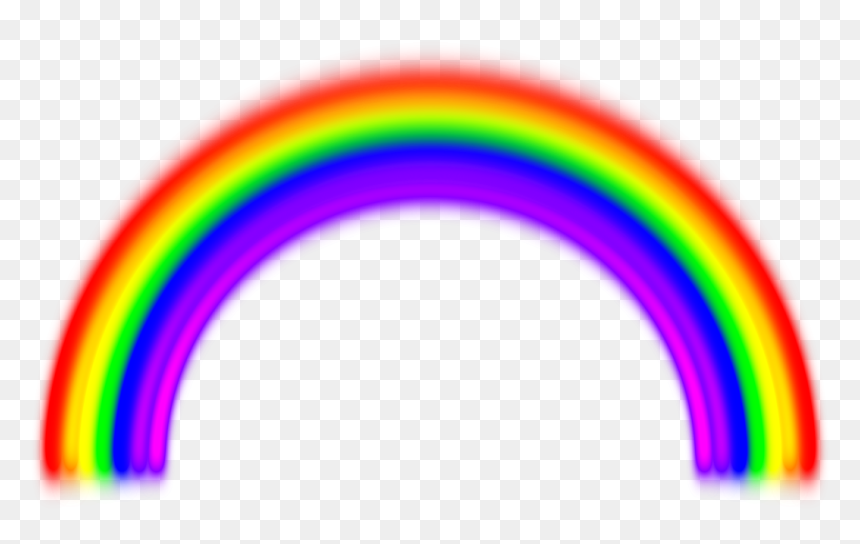Arco Iris Fundo Branco, HD Png Download - rainbow light png