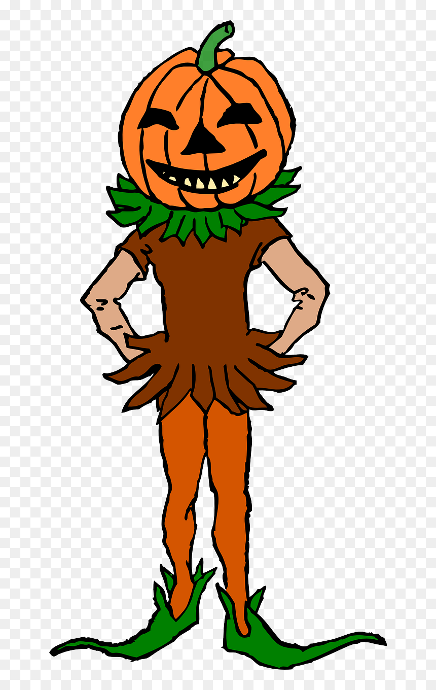 Pumpkin Head Clip Art, HD Png Download - pumpkin head png