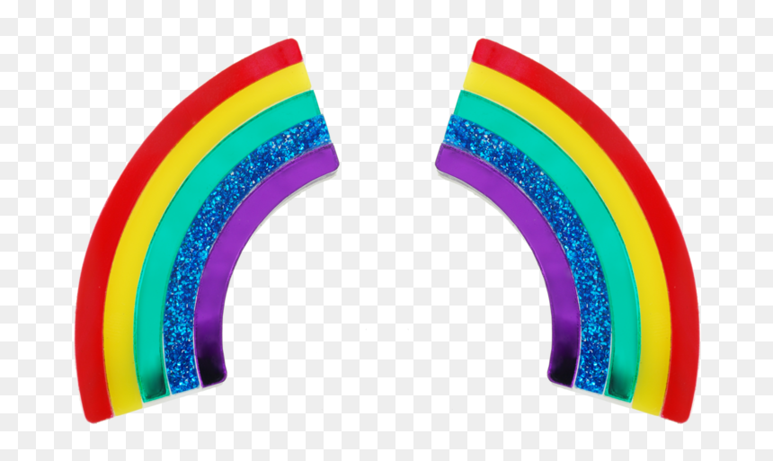 Xl Rainbow Earrings - Circle, HD Png Download - rainbow light png
