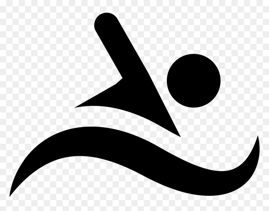 Swimming - Icono De Nadar Png, Transparent Png - swimming silhouette png