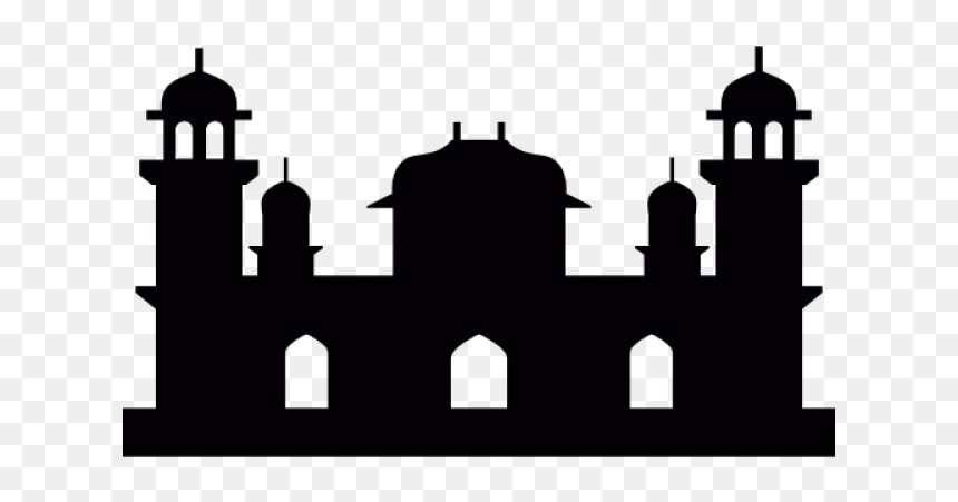 Monument Clipart Silhouette - Clipart Of Indian Monuments, HD Png Download - worship silhouette png
