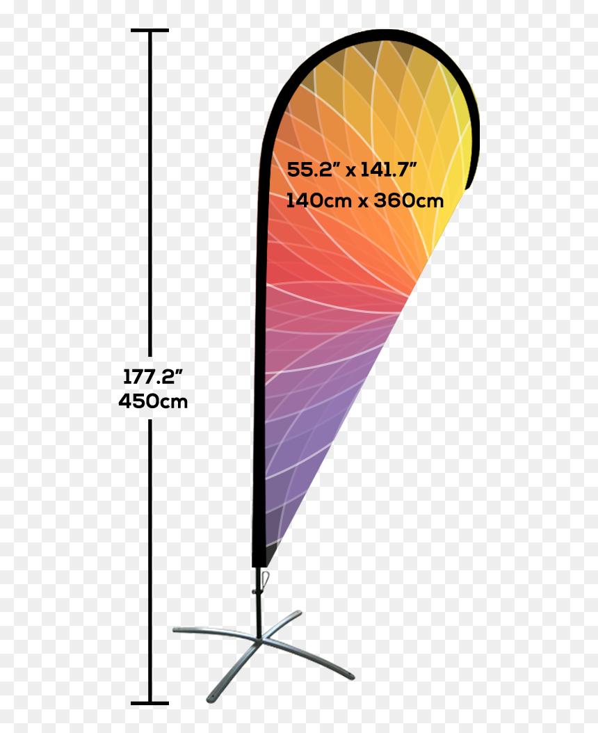 Beach Flag Teardrop Samui Thai - ธง ชายหาด หยด น้ำ, HD Png Download - thai flag png