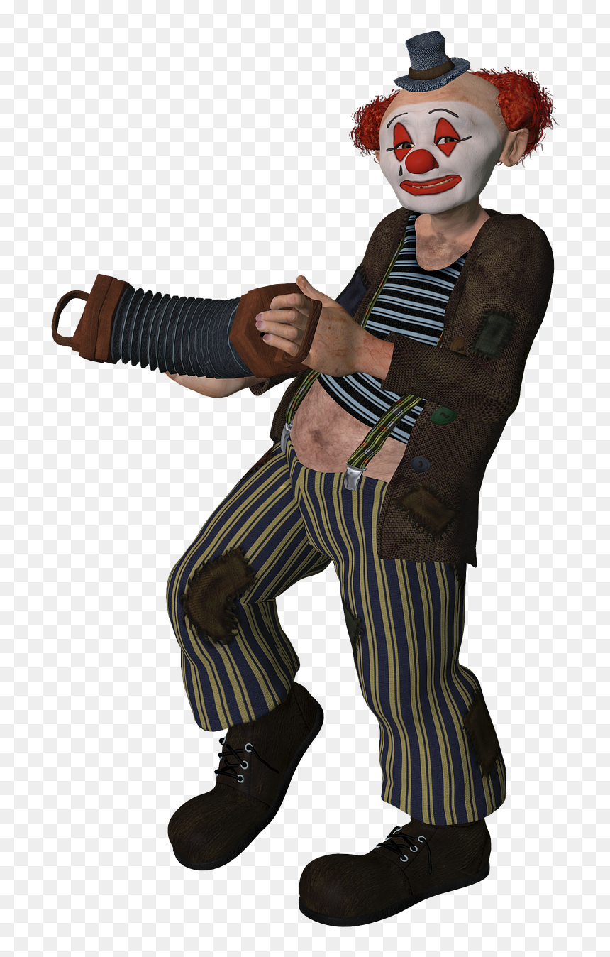 Transparent Clown Hair Png - Old Man Clown, Png Download - clown hair png