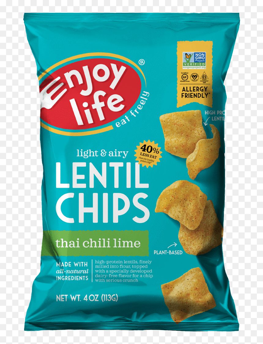 Enjoy Life Plentils Dill & Sour Cream Lentil Chips, HD Png Download - thai flag png