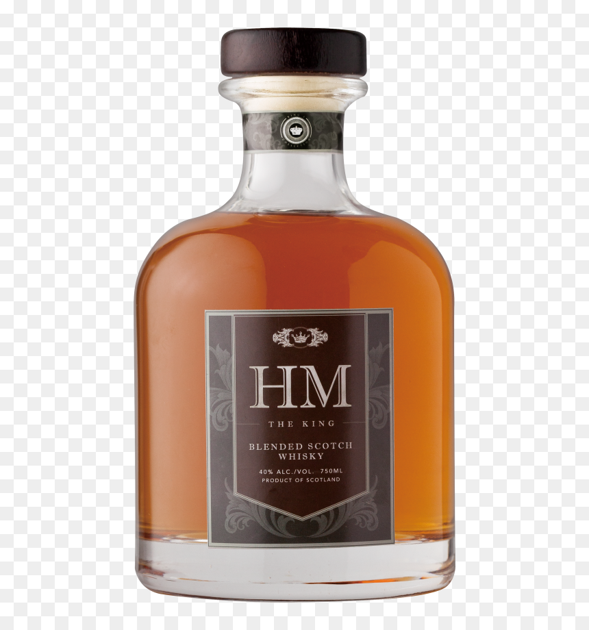 Hm The King Blended Scotch - Hm The King Blended Scotch Whisky, HD Png Download - scotch png