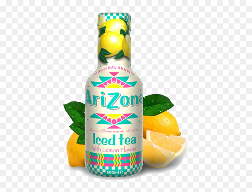 Arizona Iced Tea Lemon Bottle, HD Png Download - arizona green tea png