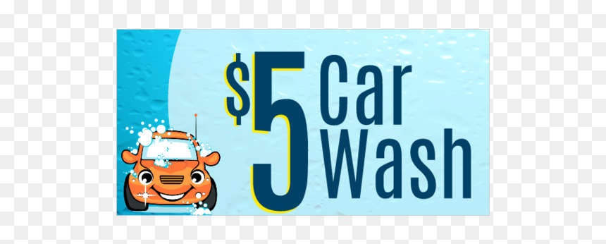 Car Wash Sign $5, HD Png Download - car wash bubbles png