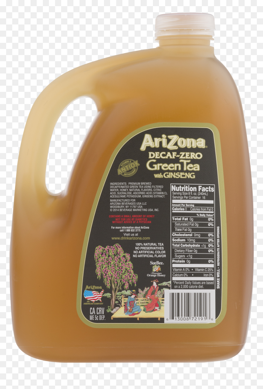 Plastic Bottle, HD Png Download - arizona green tea png