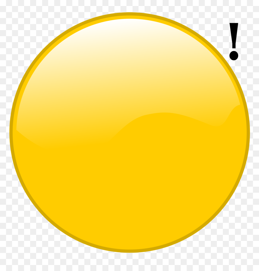 Circle, HD Png Download - yellow button png