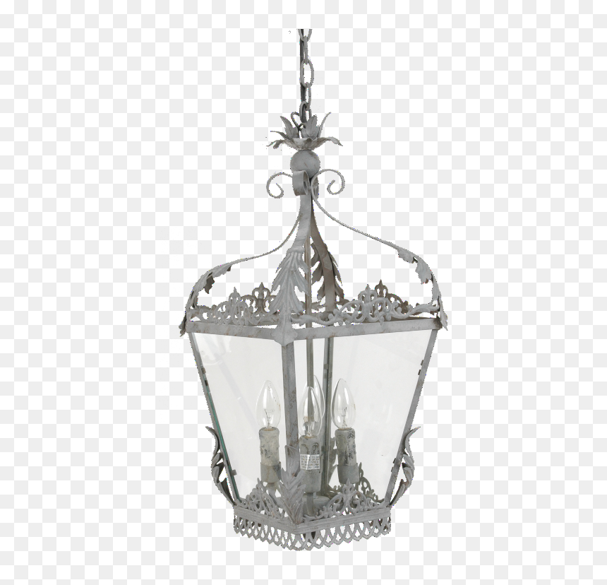 Intricate Metal Hanging Lantern Chandelier - Ceiling Light, HD Png Download - hanging lantern png