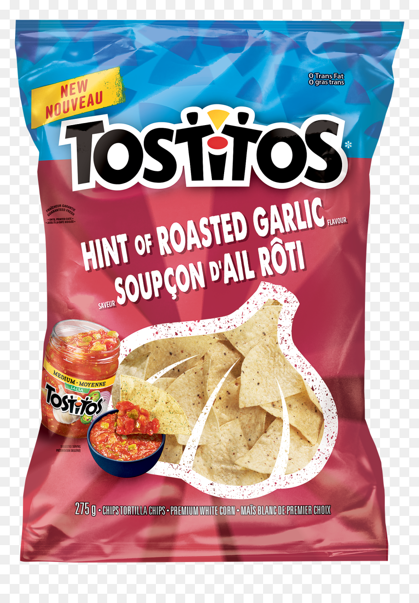 Tostitos® Hint Of Roasted Garlic Tortilla Chips - Tostitos Hint Of Garlic, HD Png Download - tortilla chip png