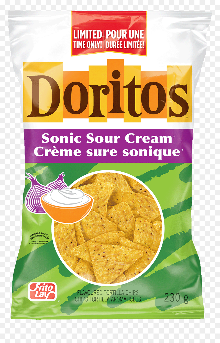 Doritos® Sonic Sour Cream® Tortilla Chips - Doritos Sonic Sour Cream, HD Png Download - tortilla chip png