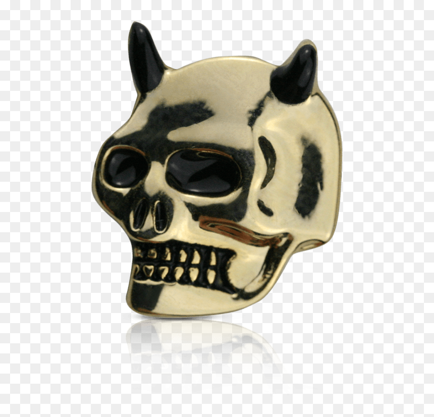 Skull, HD Png Download - gold skull png