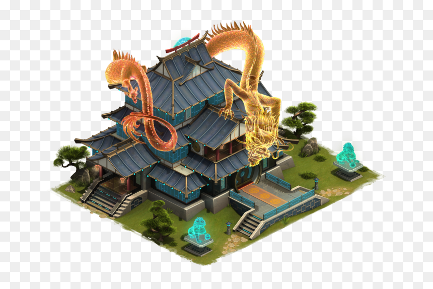 Forge Of Empires Future Buildings, HD Png Download - pagoda png