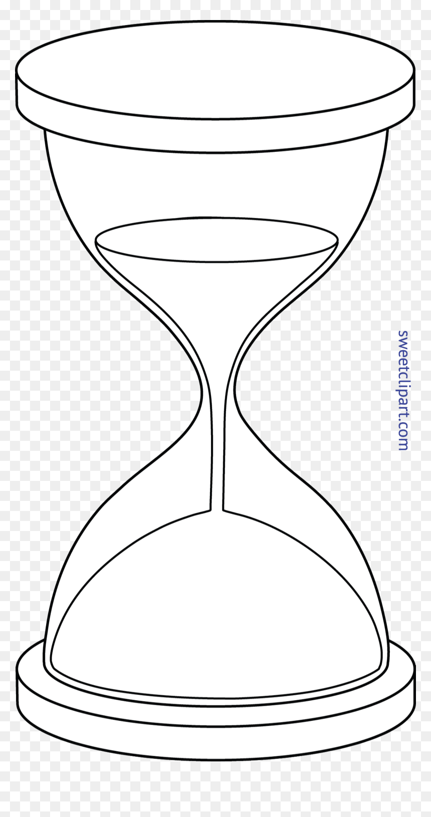 Sand Clock Png White, Transparent Png - hourglass png