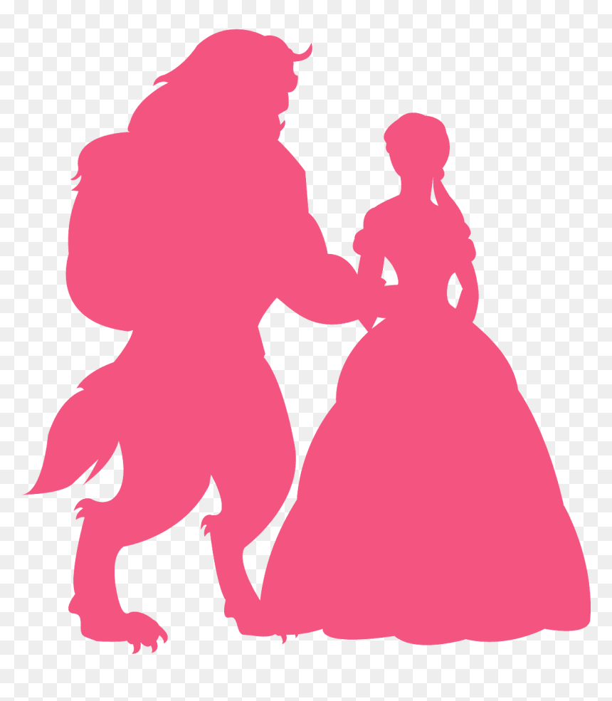 Pink Beauty And The Beast, HD Png Download - beauty and the beast png