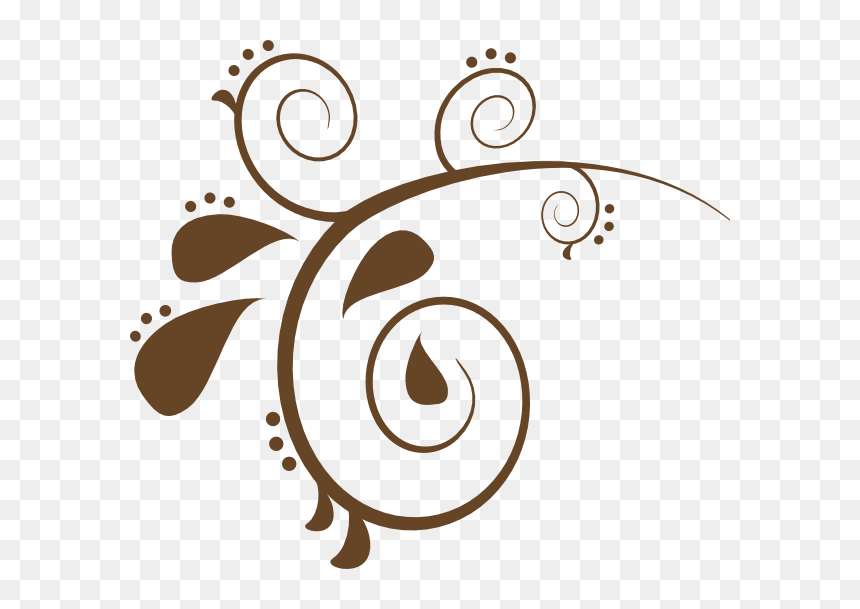 Brown Swirl Clipart, HD Png Download - swirls png