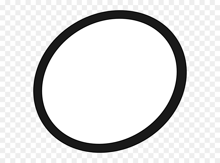 White Speech Bubble Png, Transparent Png - oval png