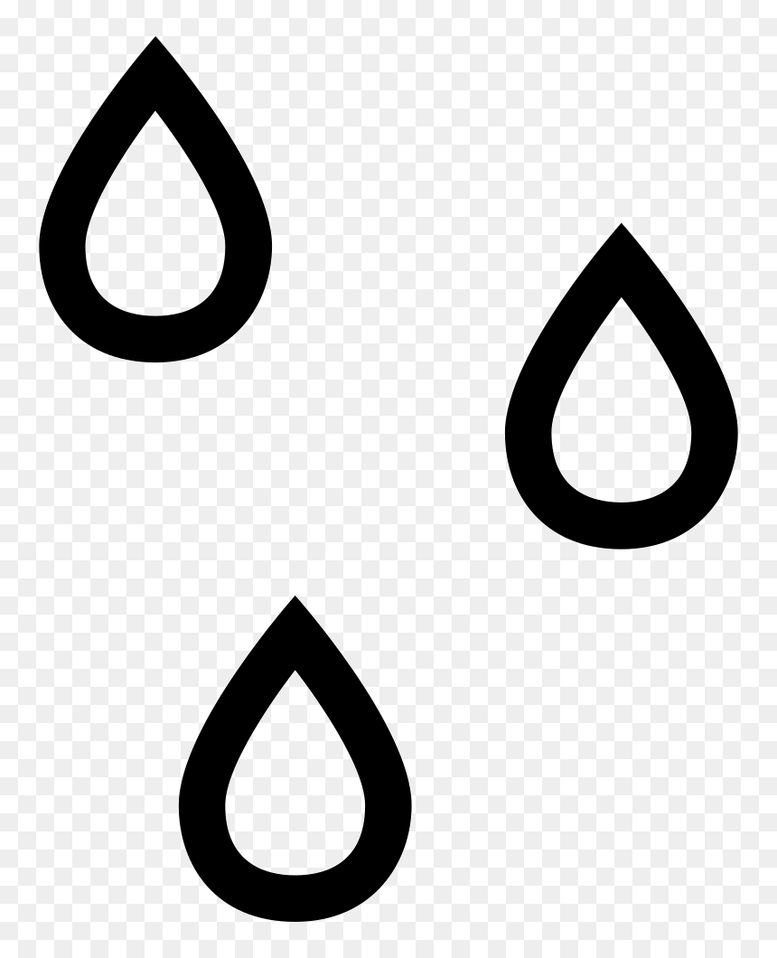 Raindrops Icon Png, Transparent Png - water drops png