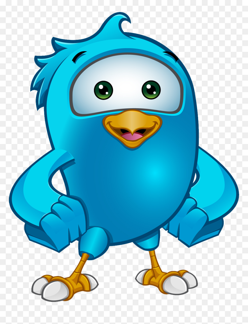 Bird Holding A Flag, HD Png Download - twitter bird png