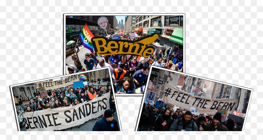 Crowd, HD Png Download - bernie sanders png
