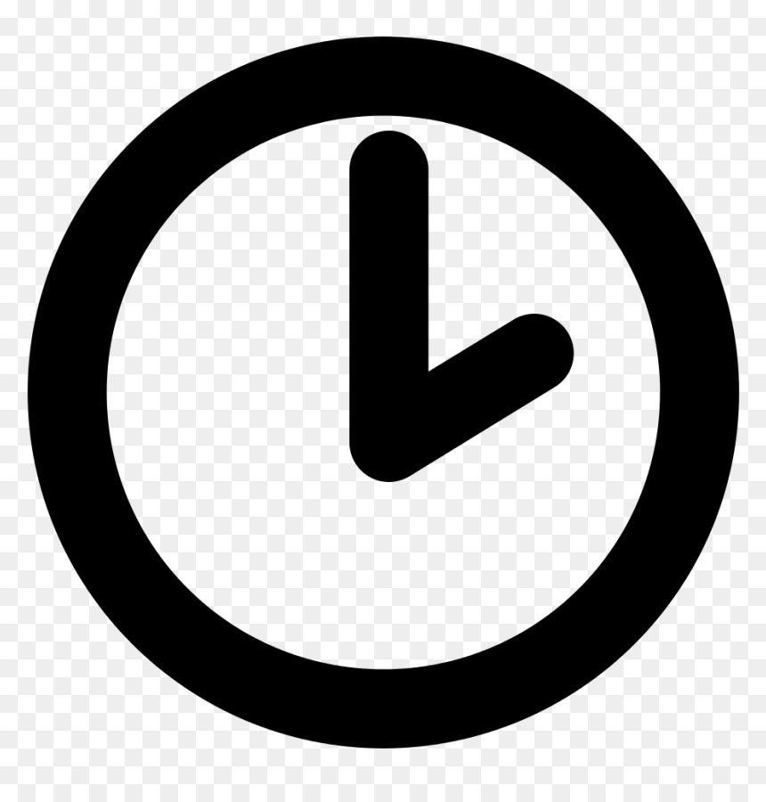 2 Number In Circle, HD Png Download - clock icon png