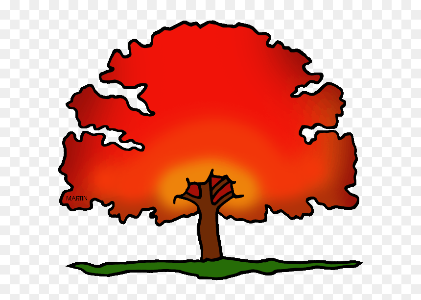 Red Oak Tree Clip Art, HD Png Download - oak tree png