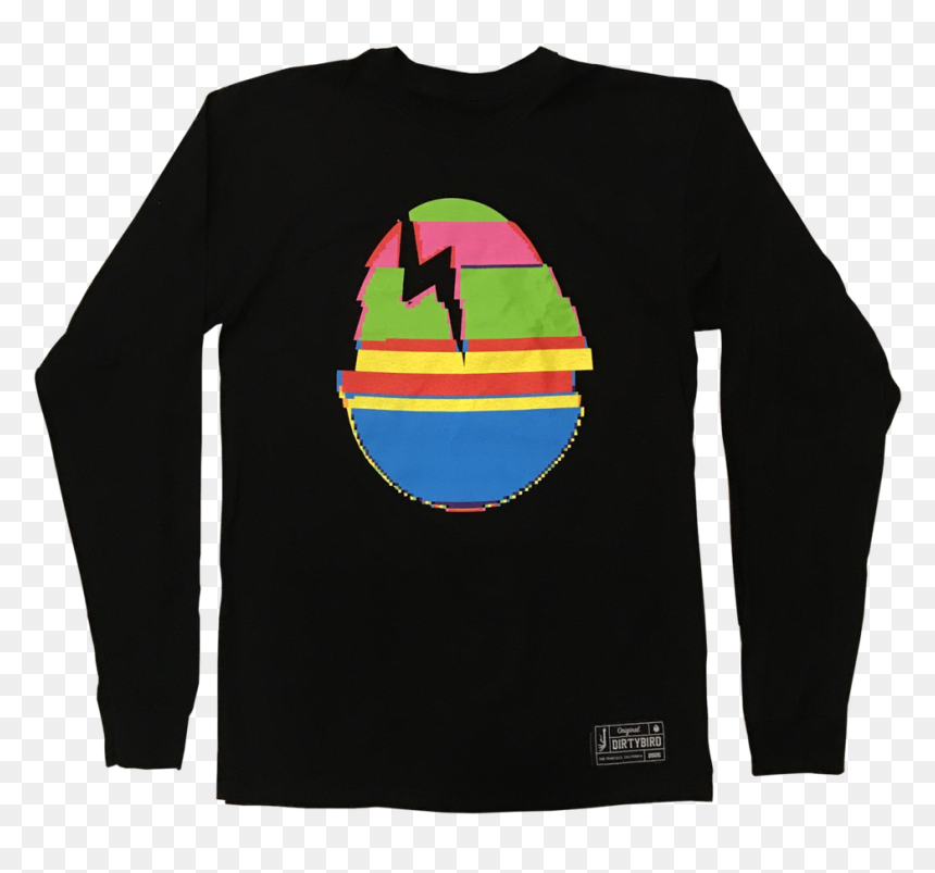 Long-sleeved T-shirt, HD Png Download - glitch png