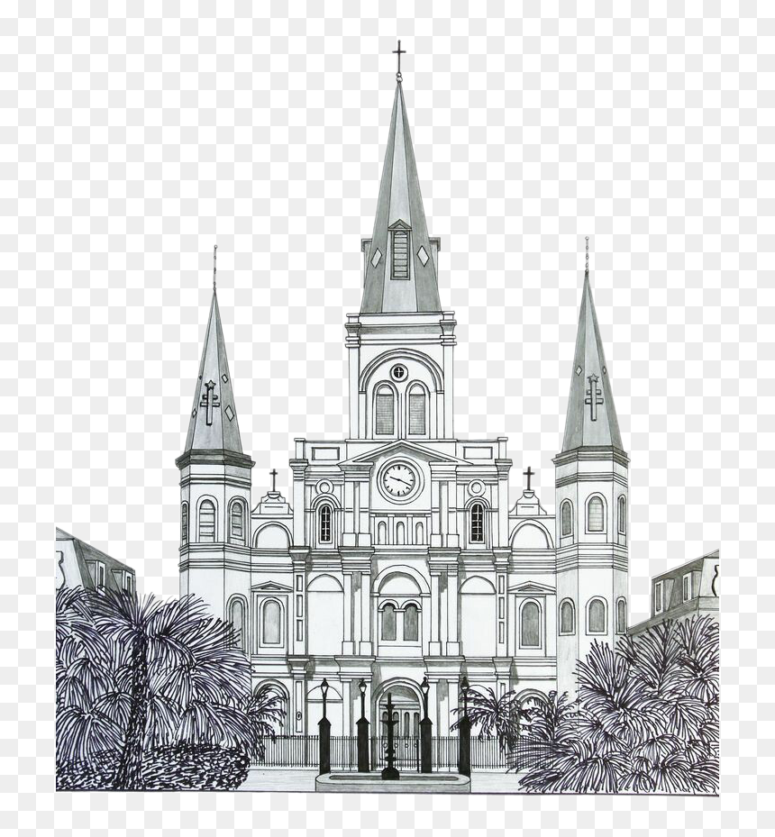 St. Louis Cathedral, HD Png Download - church png