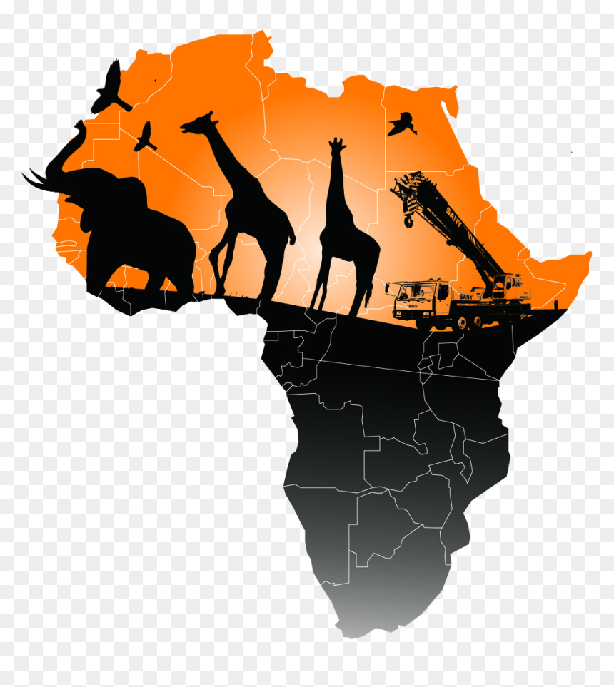 Transparent Map Of Africa, HD Png Download - africa png