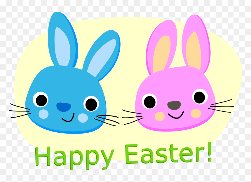 Happy Easter Rabbit, HD Png Download - happy easter png