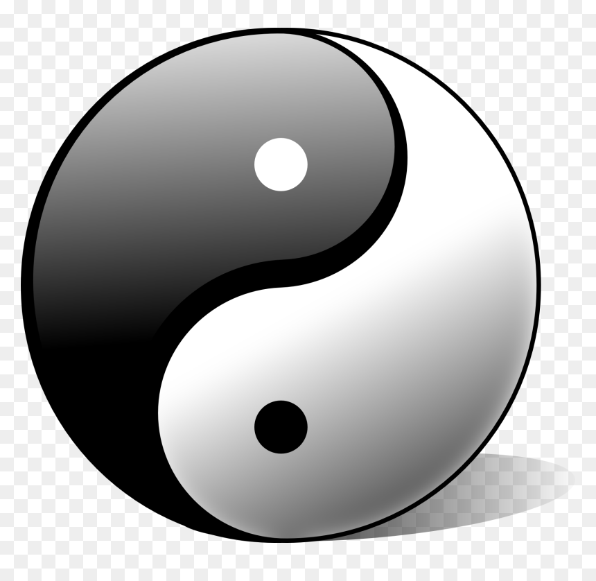 Black And White Ball Meaning, HD Png Download - yin yang png