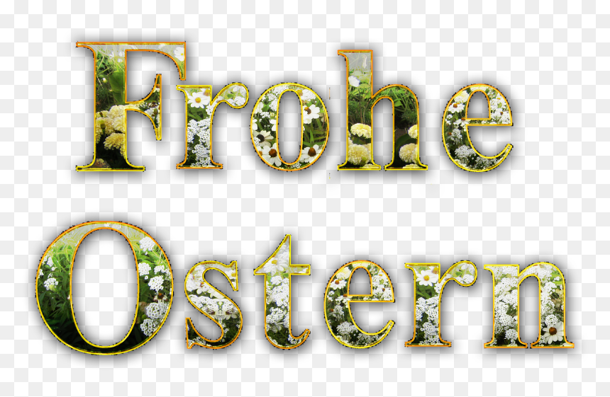 Frohe Ostern Text Png, Transparent Png - happy easter png