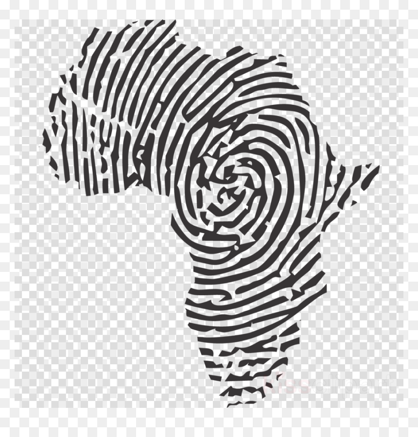 Africa Head Finger Print, HD Png Download - africa png