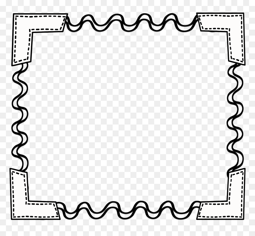 Borders Black And White Clipart, HD Png Download - black border png