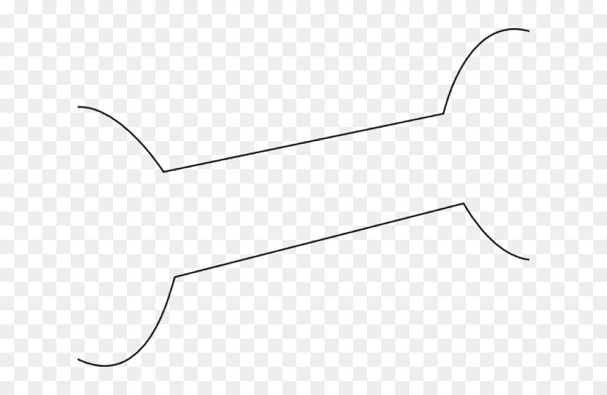 Line Art, HD Png Download - bone png