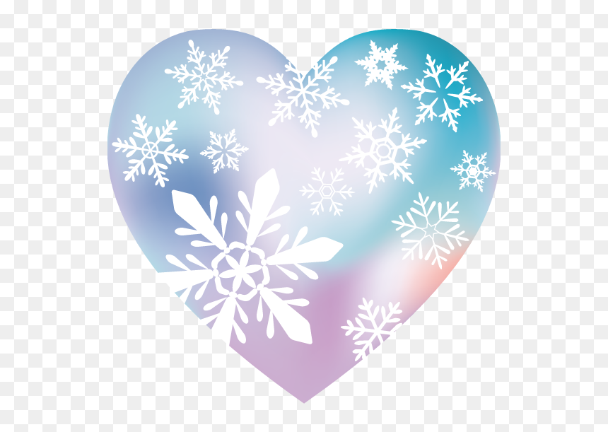 Transparent Heart Snowflake, HD Png Download - crystal png