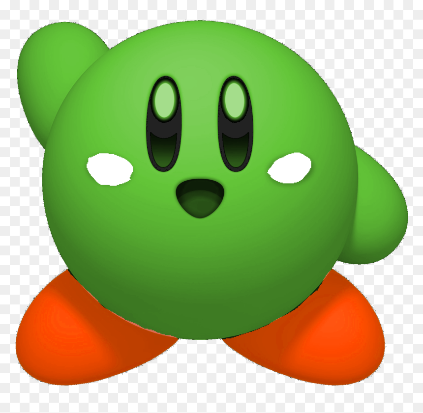 Yoshi As A Kirby, HD Png Download - yoshi png