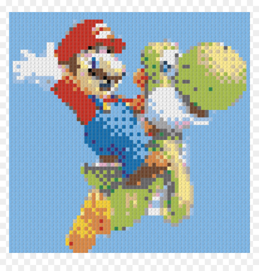 Cross-stitch, HD Png Download - yoshi png