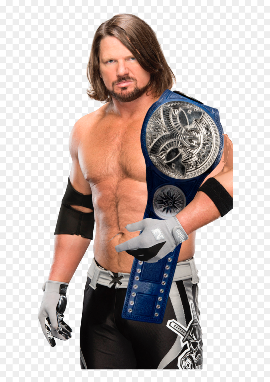 Aj Styles Tag Team Champion, HD Png Download - aj styles png