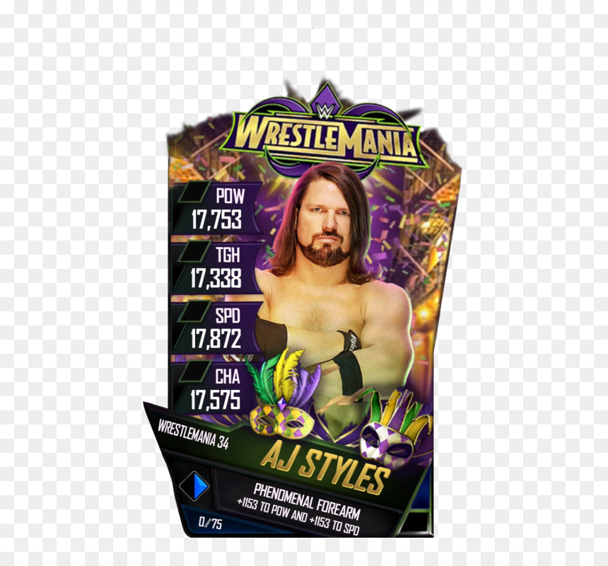 Wwe Supercard Alexa Bliss, HD Png Download - aj styles png