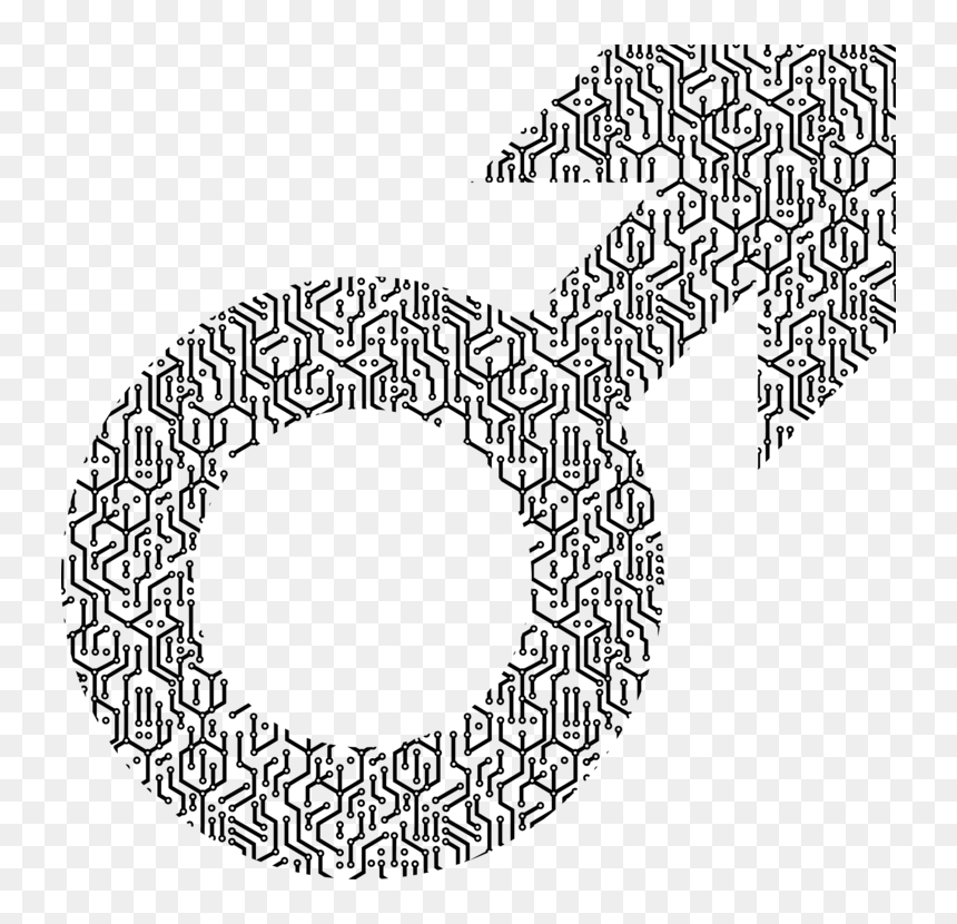 Line Art,angle,symmetry - Male, HD Png Download - male female symbols png