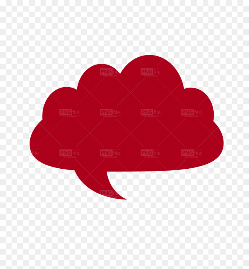 Heart, HD Png Download - speech cloud png