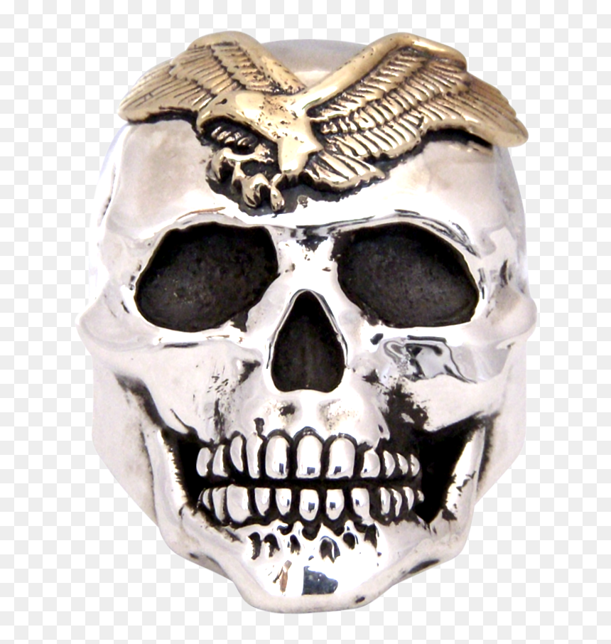 Skull, HD Png Download - gold skull png
