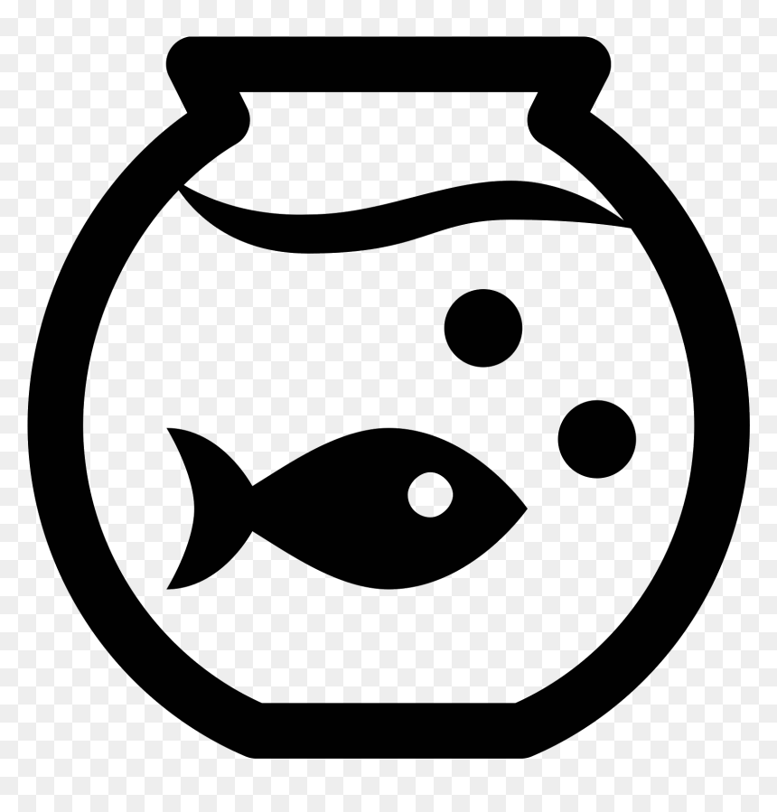 Aquarium Png Black And White - Aquarium Icon Png, Transparent Png - aquarium png