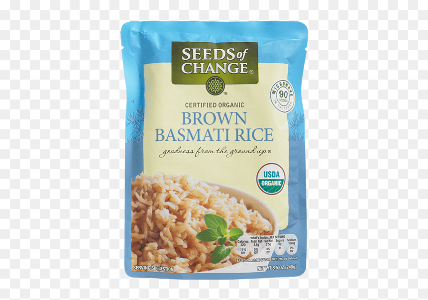 Brown Basmati Rice - Seeds Of Change Brown Basmati Rice, HD Png Download - grainy texture png