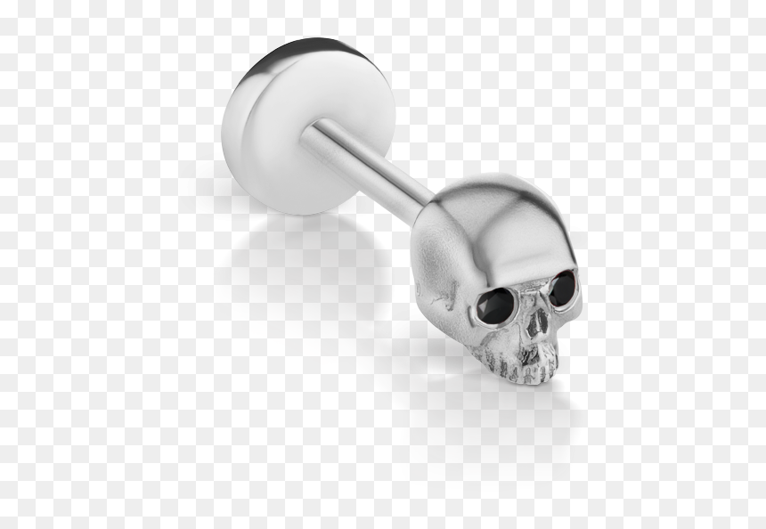 Earrings, HD Png Download - gold skull png