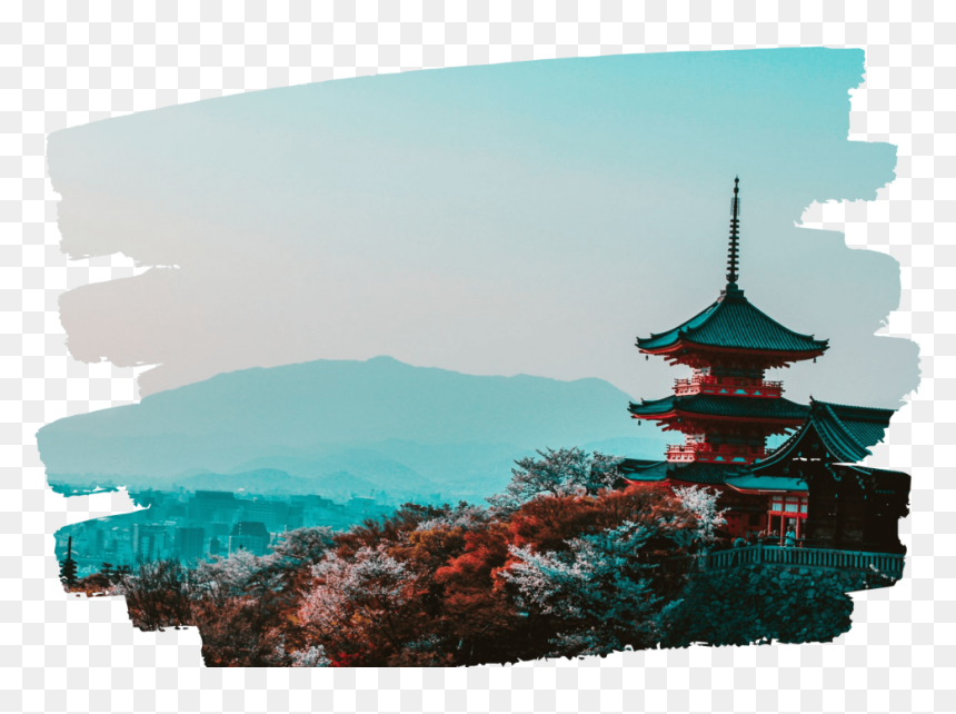 Kiyomizu-dera, HD Png Download - pagoda png